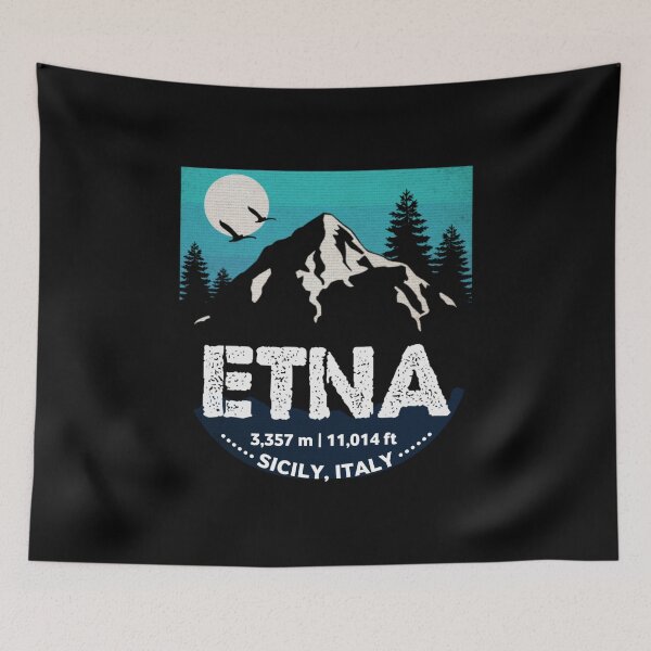 Item preview, Mount Etna, Sicily, Italy, Retro designed and sold by mountainfad.