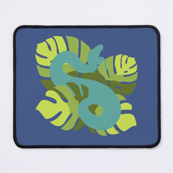 Item preview, Snake in Everglade Serpent Colour Monstera Leaves designed and sold by Nerdynoods.