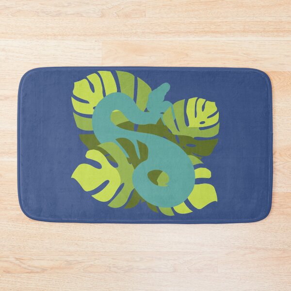 Item preview, Snake in Everglade Serpent Colour Monstera Leaves designed and sold by Nerdynoods.