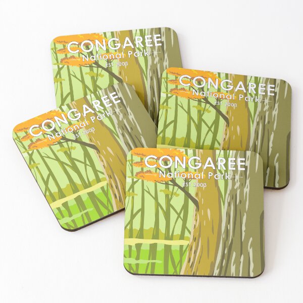 Item preview, Congaree National Park South Carolina Hardwood Forest Vintage designed and sold by KrisSidDesigns.