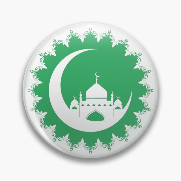 Item preview, White Mosque in Crescent Moon Ramadan designed and sold by HolidayBug.