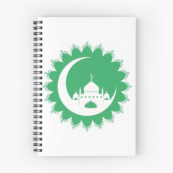 Item preview, White Mosque in Crescent Moon Ramadan designed and sold by HolidayBug.