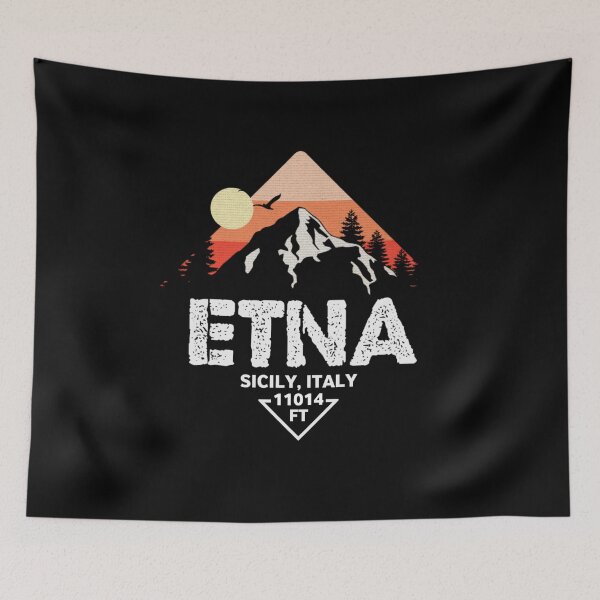 Item preview, Mount Etna, Sicily, Italy, Retro designed and sold by mountainfad.