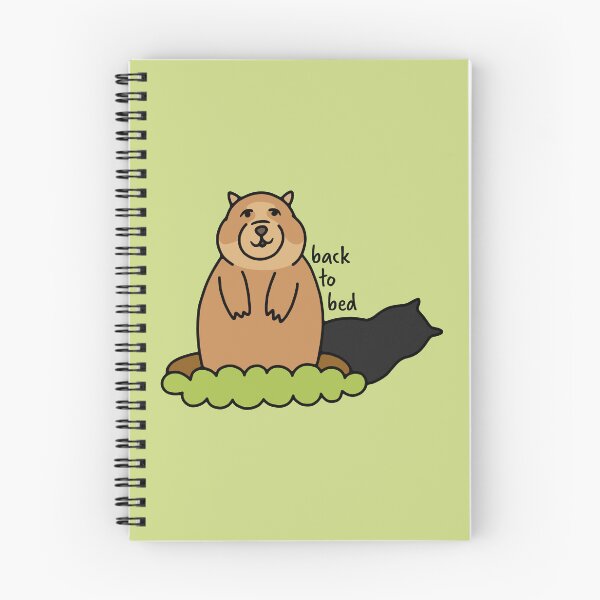 Item preview, Back to Bed Groundhog designed and sold by murialbezanson.