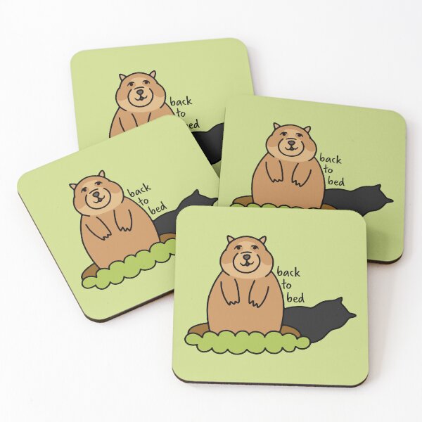 Item preview, Back to Bed Groundhog designed and sold by murialbezanson.