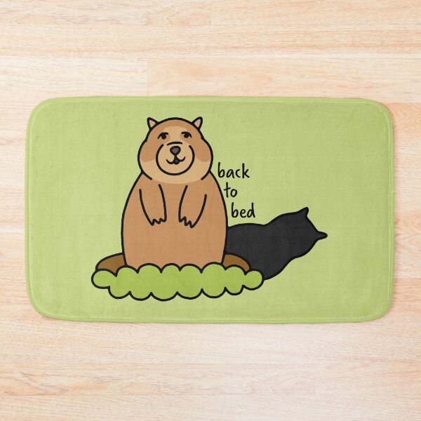 Item preview, Back to Bed Groundhog designed and sold by murialbezanson.