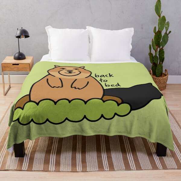 Item preview, Back to Bed Groundhog designed and sold by murialbezanson.