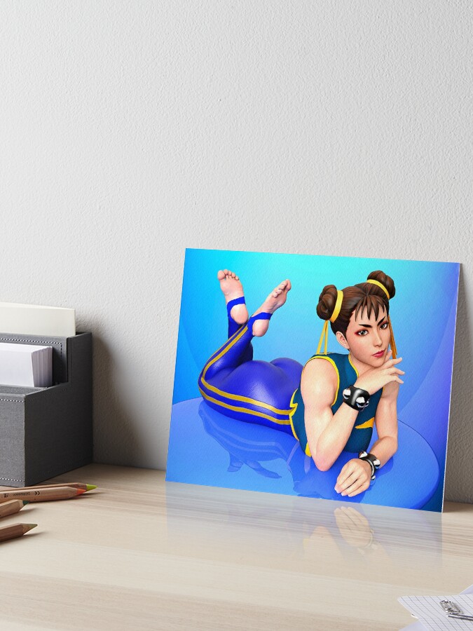 Chun Li Modeling | Art Board Print