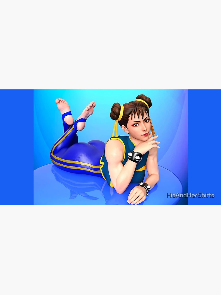 Chun Li Modeling with Street Fighter Logo Poster for Sale by  HisAndHerShirts