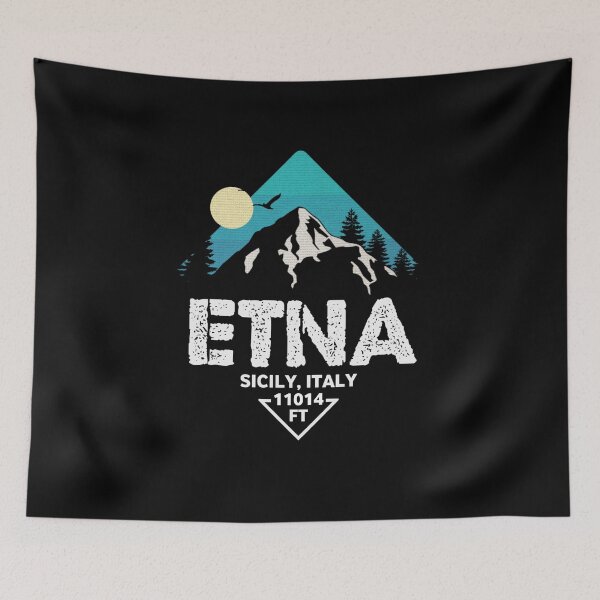 Item preview, Mount Etna, Sicily, Italy, Retro designed and sold by mountainfad.