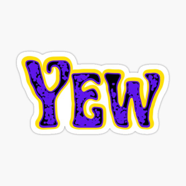 "Purple Yellow Yew Skater graffiti" Sticker by SickDrift Redbubble