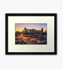 Dallas Skyline From Deep Ellum Framed Print