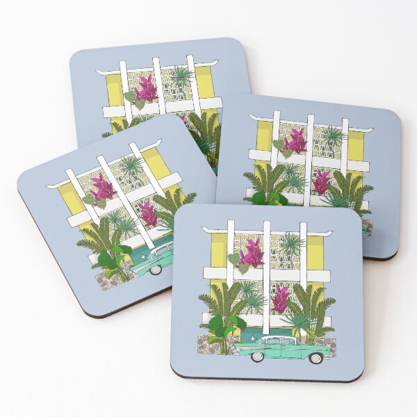 Item preview, Mellow Yellow Breeze Block Apartments with Plants designed and sold by jenbucheli.