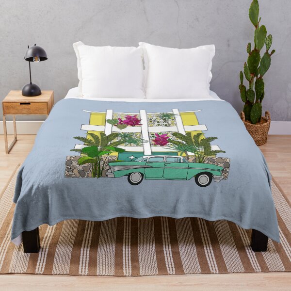 Item preview, Mellow Yellow Breeze Block Apartments with Plants designed and sold by jenbucheli.