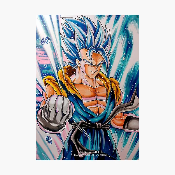 gogeta ssj5, the all mighty sayens had fused and unleashed …