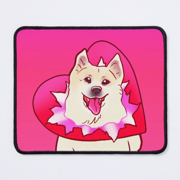 Item preview, YOUR VALENTINE IS HERE (SHIBA SAMOYED) HEART PRESENT SHIRT designed and sold by Deathoftheself.