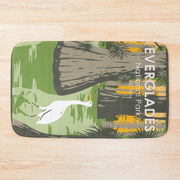 Item preview, Everglades National Park Florida Egret Vintage designed and sold by KrisSidDesigns.