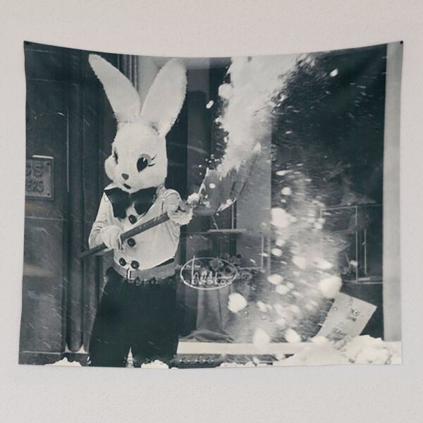 Item preview, Easter Bunny, Hess's, Hess Brothers, Easter Bunny Shoveling Snow at Hess's designed and sold by Nostrathomas66.