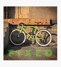 Green Fixie Photographic Print