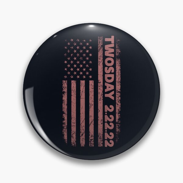 Item preview, Historical Date of the Year TWOSDAY 2.22.22 Distressed Grunge Vertical American Flag, Memorable Day, Retro Vintage USA 2s Day Flag, 2 22 222, Twosday Commemorative, 22222 Souvenir designed and sold by zenturtlemerch.
