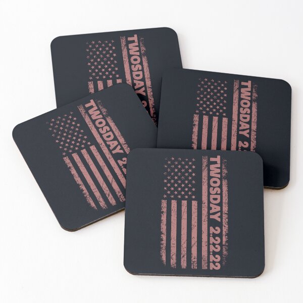 Item preview, Historical Date of the Year TWOSDAY 2.22.22 Distressed Grunge Vertical American Flag, Memorable Day, Retro Vintage USA 2s Day Flag, 2 22 222, Twosday Commemorative, 22222 Souvenir designed and sold by zenturtlemerch.