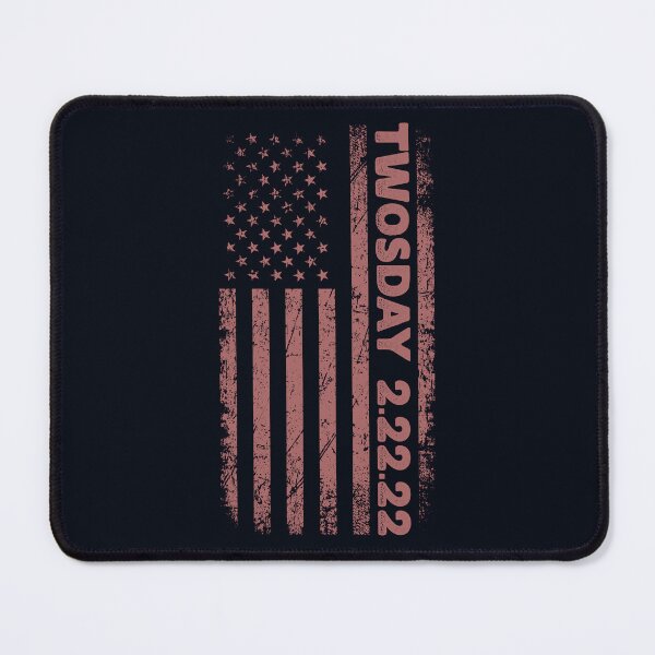 Item preview, Historical Date of the Year TWOSDAY 2.22.22 Distressed Grunge Vertical American Flag, Memorable Day, Retro Vintage USA 2s Day Flag, 2 22 222, Twosday Commemorative, 22222 Souvenir designed and sold by zenturtlemerch.