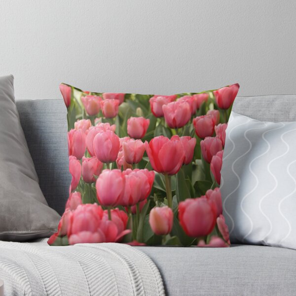 Item preview, Beautiful field of pink tulips designed and sold by Martapp.