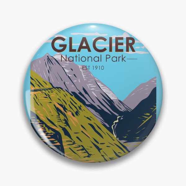Item preview, Glacier National Park Going to the Sun Road Logan Pass Vintage designed and sold by KrisSidDesigns.