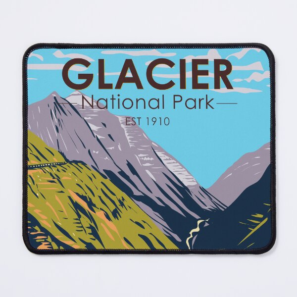Item preview, Glacier National Park Going to the Sun Road Logan Pass Vintage designed and sold by KrisSidDesigns.