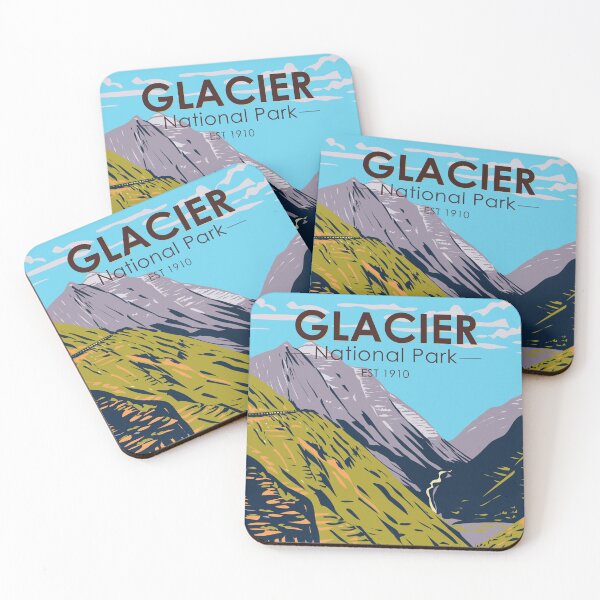 Item preview, Glacier National Park Going to the Sun Road Logan Pass Vintage designed and sold by KrisSidDesigns.