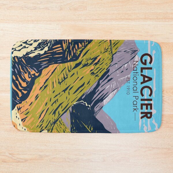 Item preview, Glacier National Park Going to the Sun Road Logan Pass Vintage designed and sold by KrisSidDesigns.