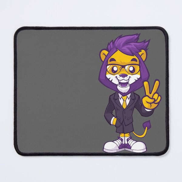 Item preview, mascota del león morado designed and sold by Musnei3i2.
