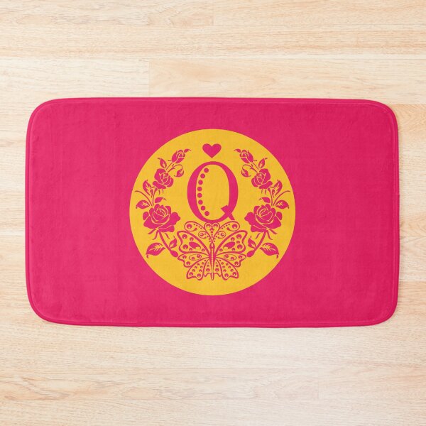 Item preview, Roses, Heart and Butterfly Monogram Q designed and sold by ClownFishArts.