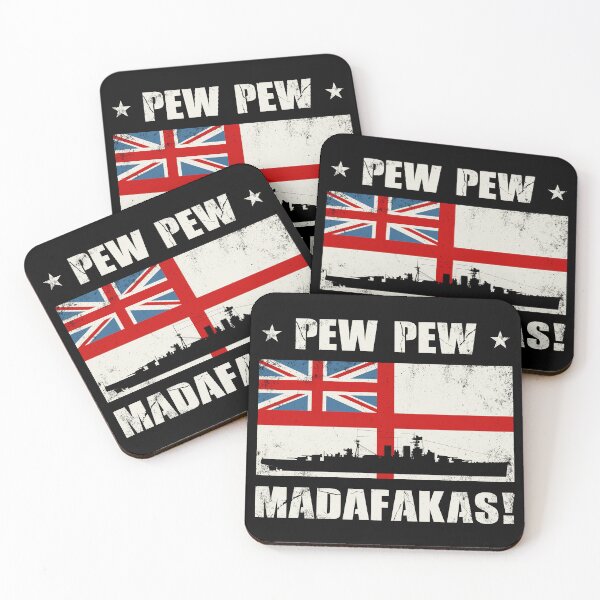 Item preview, Pew Pew Madafaka's HMS HOOD designed and sold by NicGrayGraphic.