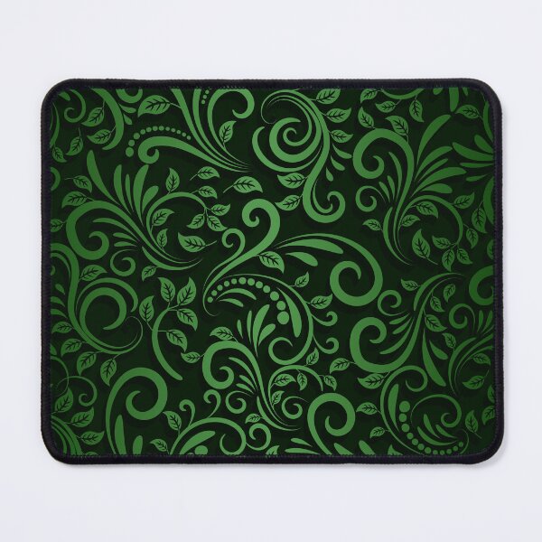 Item preview, Seamless Pattern With Shadow, Green And Black Progressive Colouring Floral Ornamental designed and sold by TiiNGA.
