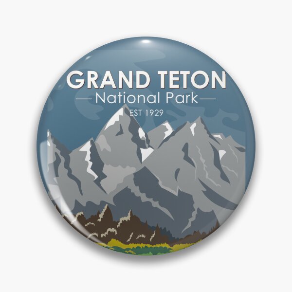 Item preview, Grand Teton National Park Wyoming Vintage designed and sold by KrisSidDesigns.