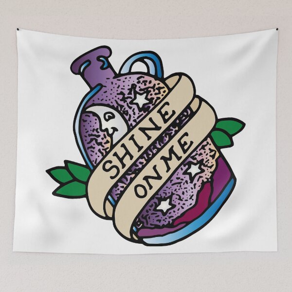 Item preview, Moonshine, shine on me, Vintage tattoo style designed and sold by 86Gaz.