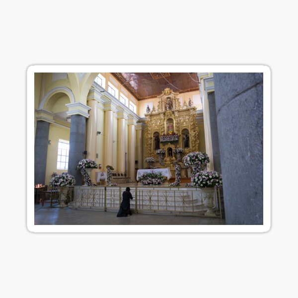 Prayer in Otavalo Sticker