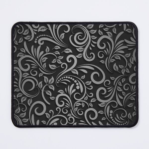Item preview, Seamless Pattern With Shadow, White Black And Gray Progressive Colouring Floral Ornamental designed and sold by TiiNGA.