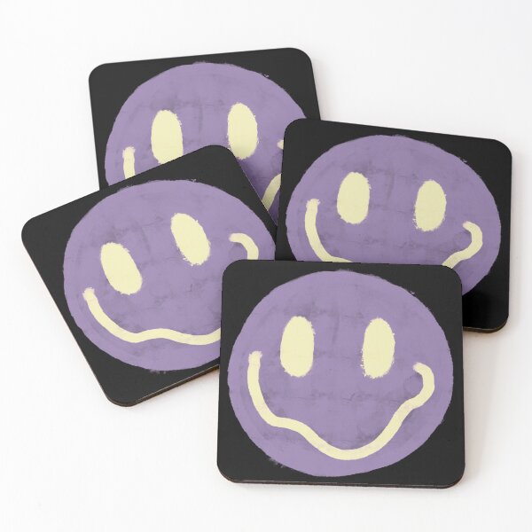 Item preview, Purple and Yellow Smiley Face designed and sold by JadedLilacsArt.