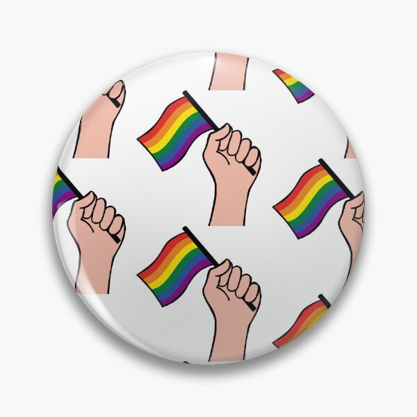 Item preview, LGBT hand flag pattern designed and sold by BThingies.