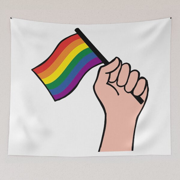 Item preview, Patrón de bandera de mano LGBT designed and sold by BThingies.