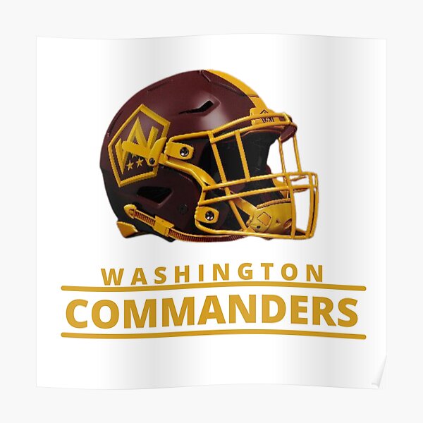 "Washington American Football Commanders" Poster by AbdulnCo Redbubble