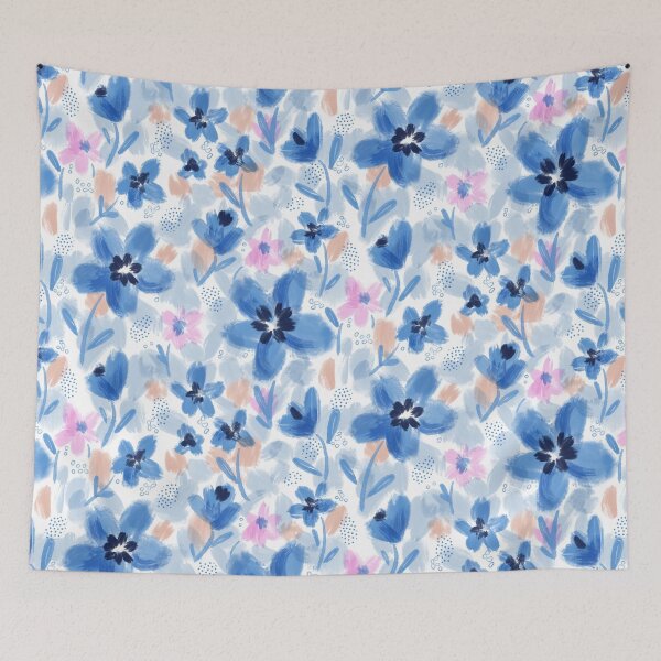 Item preview, Paintery Blue Posy designed and sold by creativinchi.
