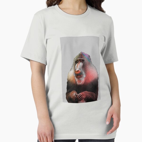 Digital Rainbow Monkey Art Grey T-Shirt Essential T-Shirt