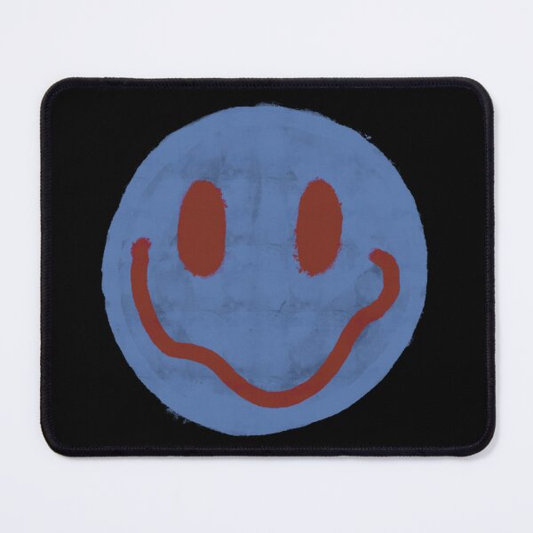 Item preview, Blue and Maroon Smiley Face designed and sold by JadedLilacsArt.