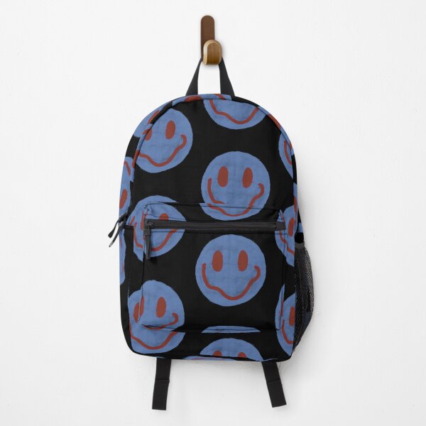 Item preview, Blue and Maroon Smiley Face designed and sold by JadedLilacsArt.
