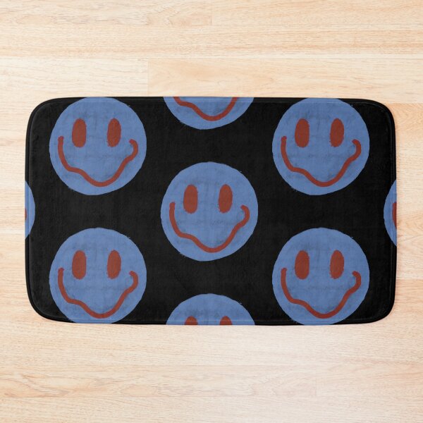 Item preview, Blue and Maroon Smiley Face designed and sold by JadedLilacsArt.
