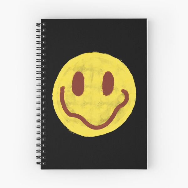 Item preview, Yellow and Maroon Vintage Smiley Face designed and sold by JadedLilacsArt.