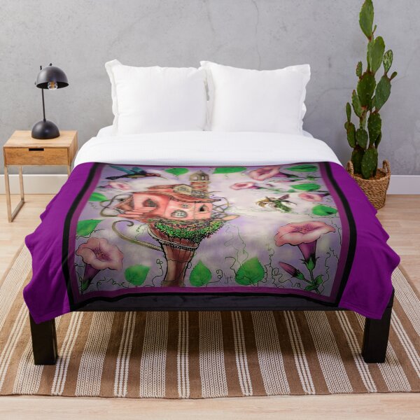 Item preview, Fairy Castle with Hummingbird designed and sold by OBXLisaArt.